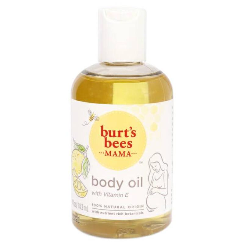 Mama Bee Body Oil with Vitamin E by Burts Bees for Women - 4 oz Oil