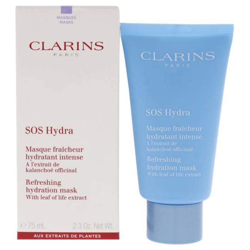 SOS Hydra Refreshing Hydration Mask by Clarins for Women - 2.3 oz Mask