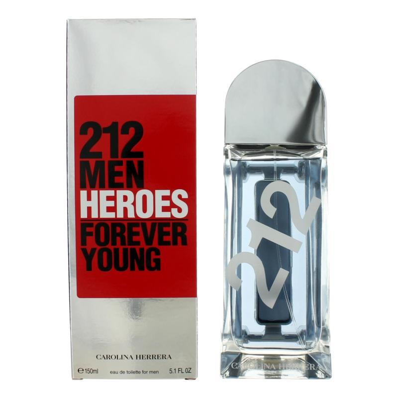 212 Heroes Forever Young By Carolina Herrera, 5.1 Oz Eau De Toilette Spray For Men