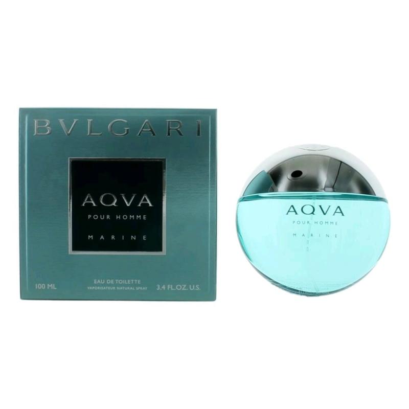 Aqva Marine By Bvlgari, 3.4 Oz Eau De Toilette Spray For Men (Aqua)