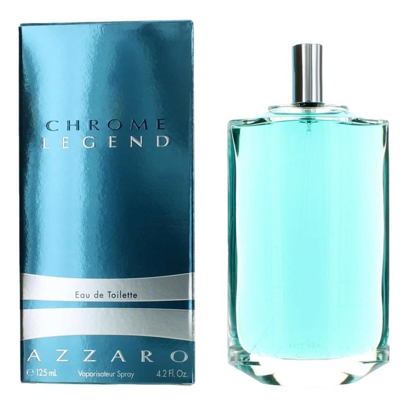 Chrome Legend By Azzaro, 4.2 Oz Eau De Toilette Spray For Men