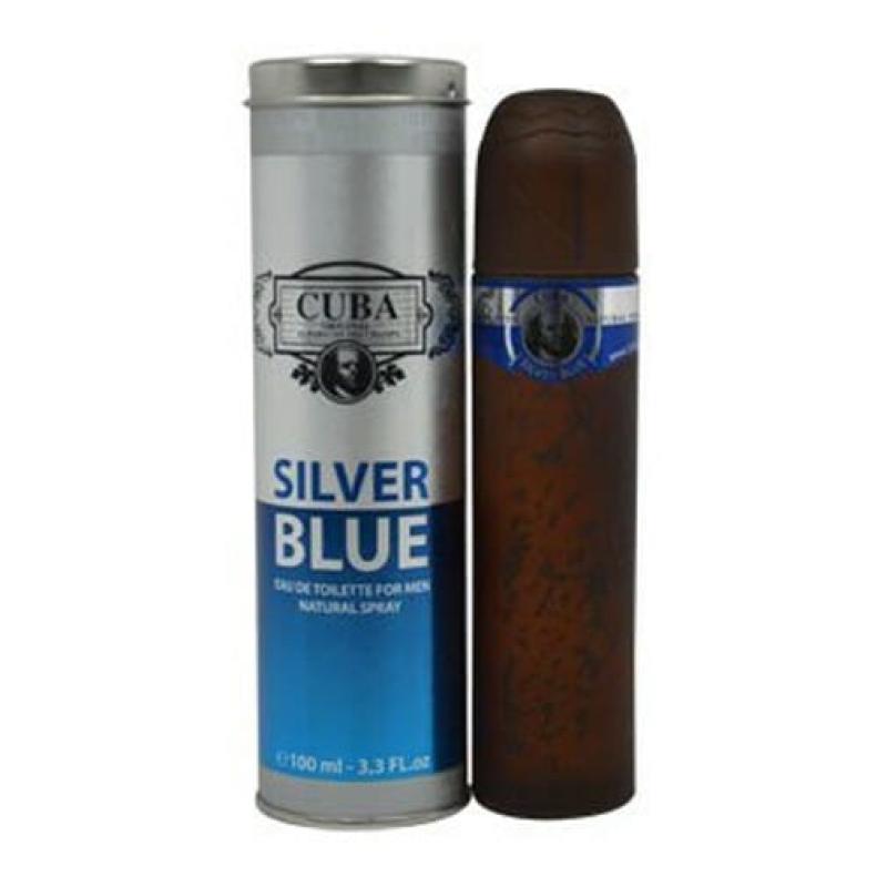 Cuba Silver Blue By Cuba, 3.3 Oz Eau De Toilette Spray For Men