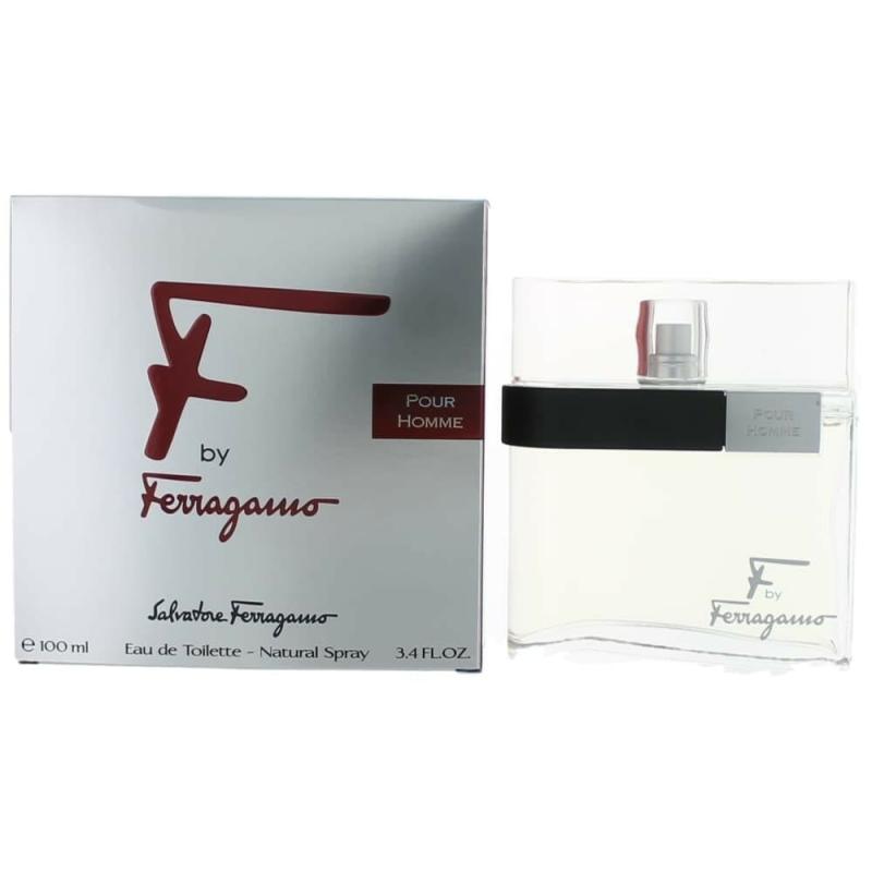 F By Salvatore Ferragamo, 3.4 Oz Eau De Toilette Spray For Men