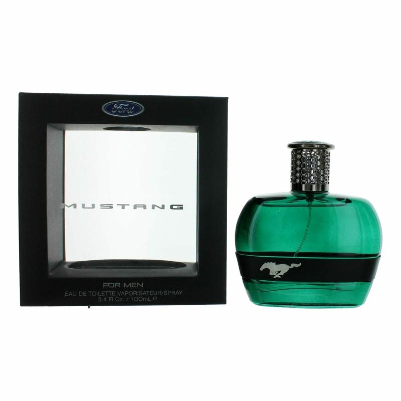 Mustang Green By Mustang, 3.4 Oz Eau De Toilette Spray For Men