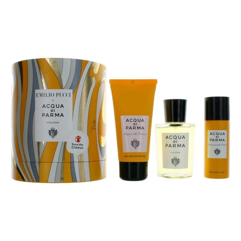 Acqua Di Parma X Emilio Pucci Colonia By Acqua Di Parma, 3 Piece Gift Set For Unisex