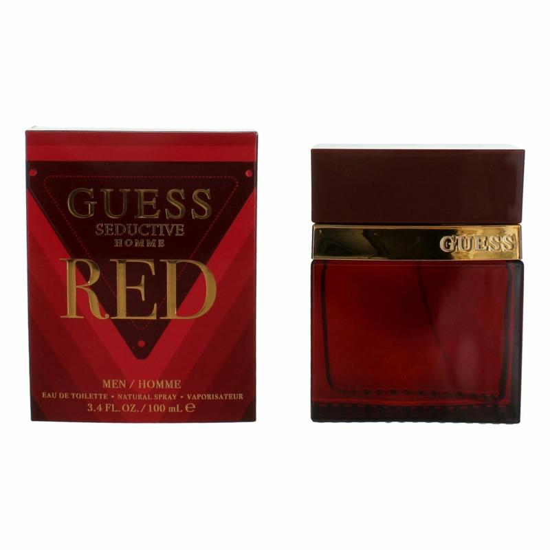 Guess Seductive Homme Red By Guess, 3.4 Oz Eau De Toilette Spray For Men