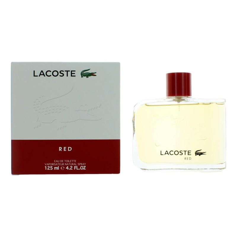 Lacoste Red By Lacoste, 4.2 Oz Eau De Toilette Spray For Men