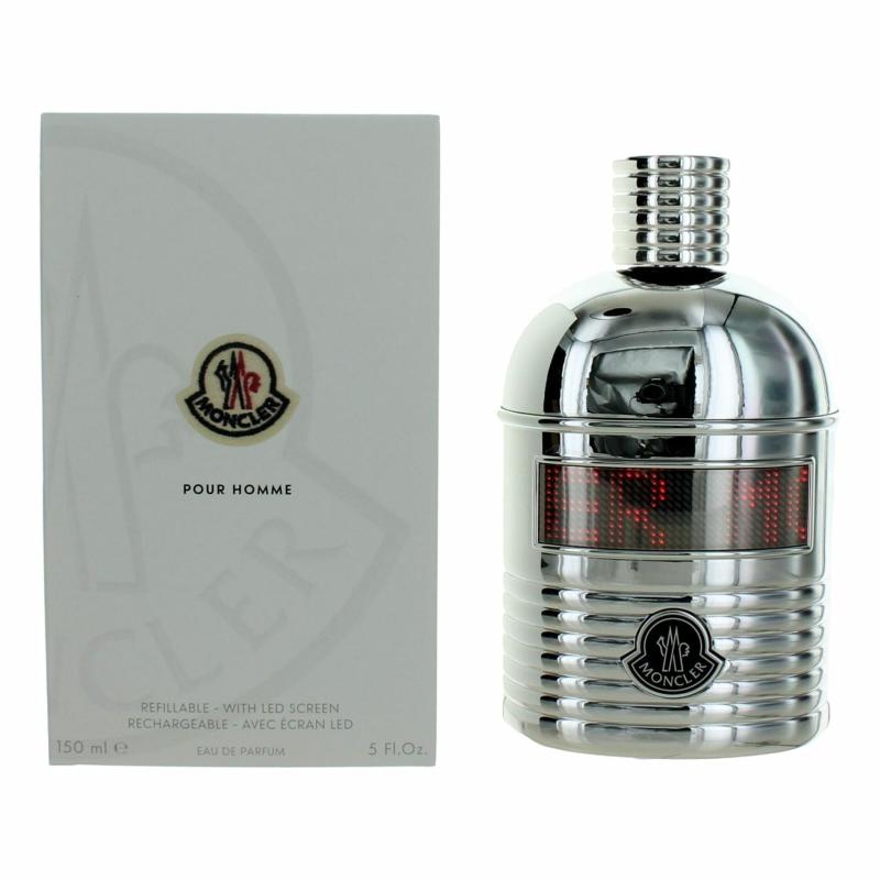 Moncler Pour Homme By Moncler, 5 Oz Refillable Eau De Parfum Spray For Men With Led Screen