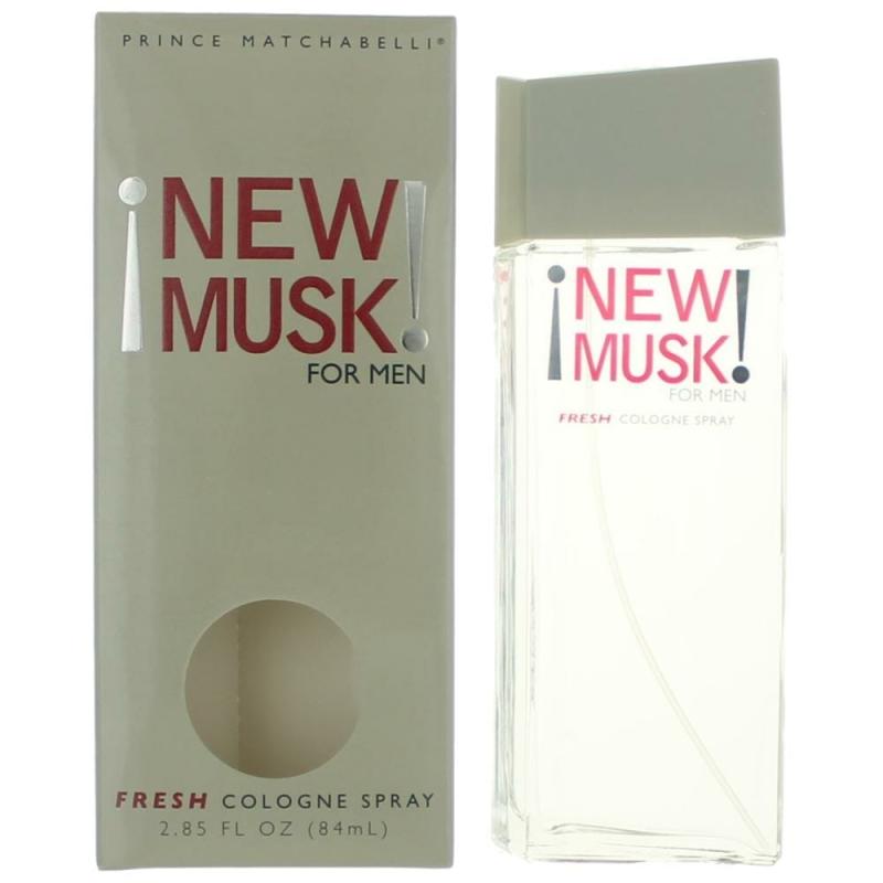 New Musk By Prince Matchabelli, 2.85 Oz Fresh Cologne Spray For Men