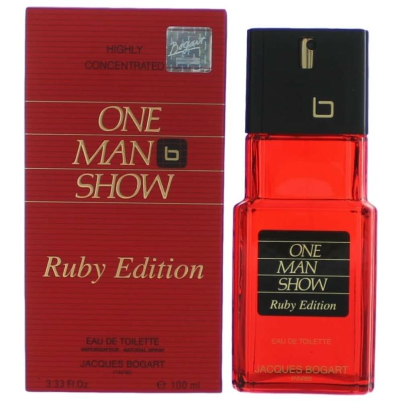 One Man Show Ruby Edition By Jacques Bogart, 3.3 Oz Eau De Toilette Spray For Men