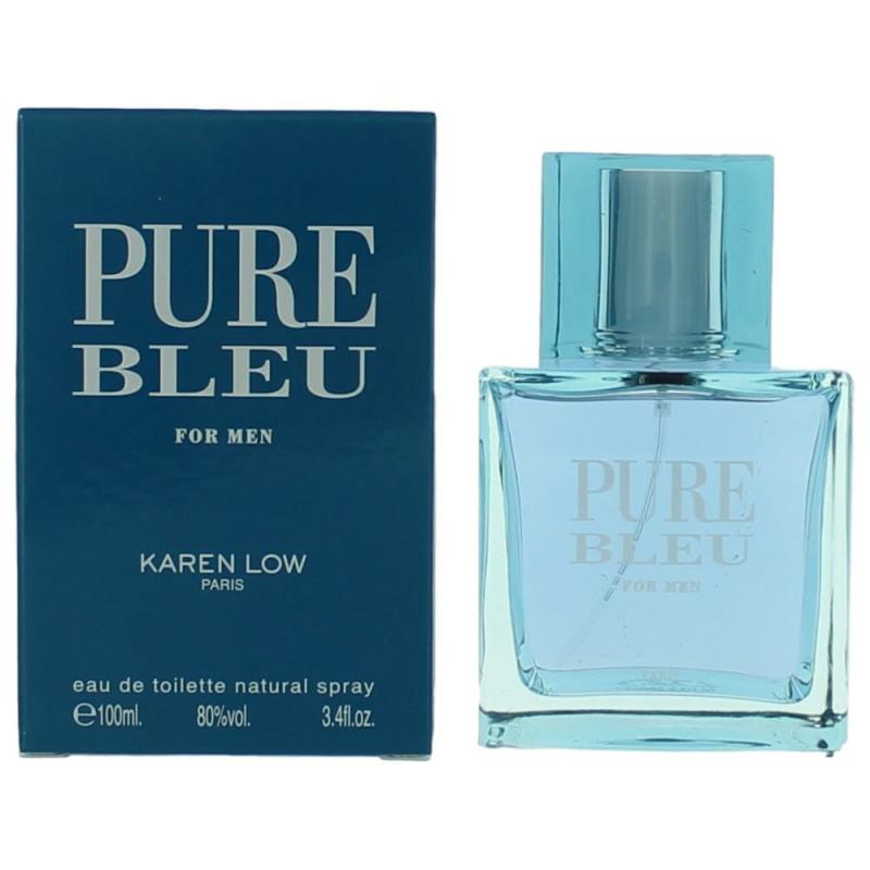 Pure Bleu By Karen Low, 3.4 Oz Eau De Toilette Spray For Men