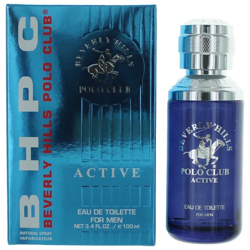 Bhpc Active/Sport By Beverly Hills Polo Club, 3.4 Oz Eau De Toilette Spray For Men