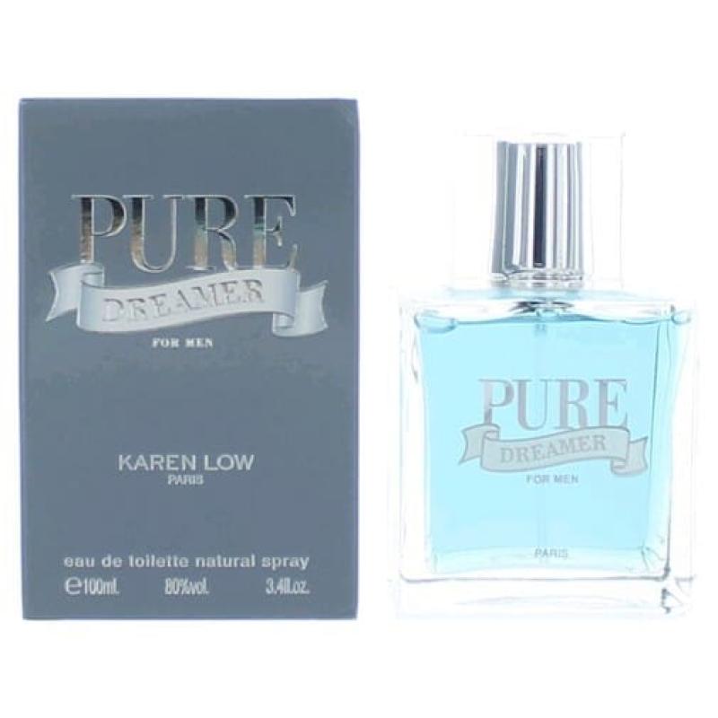 Pure Dreamer By Karen Low, 3.4 Oz Eau De Toilette Spray For Men