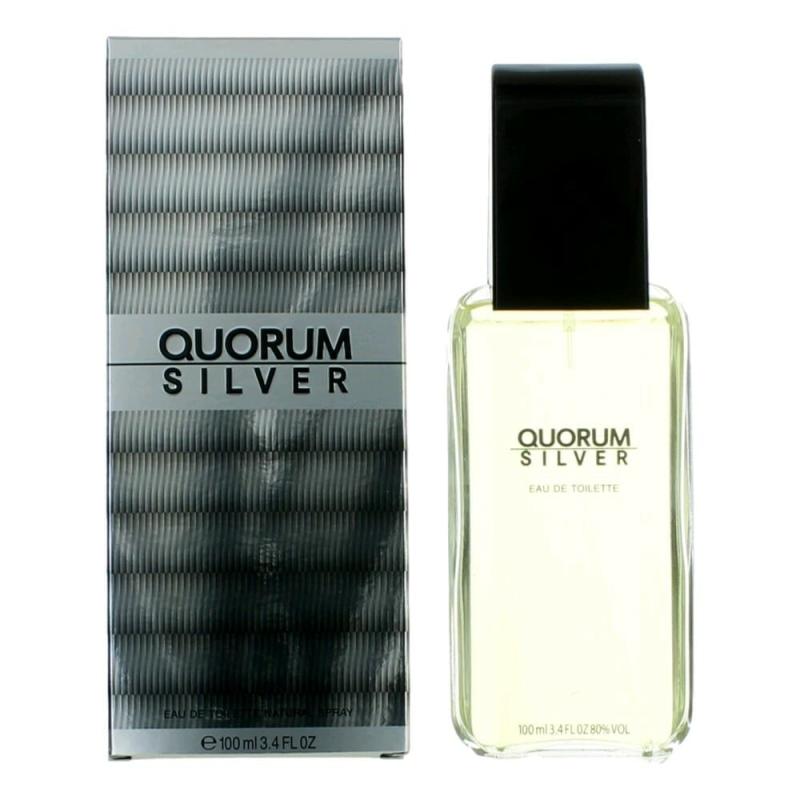 Quorum Silver By Puig, 3.4 Oz Eau De Toilette Spray For Men