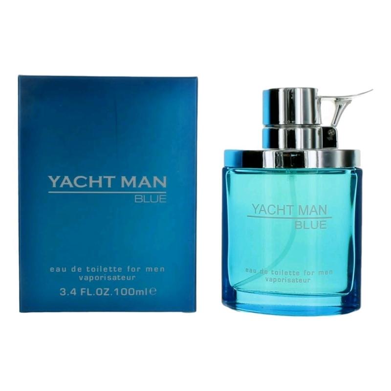 Yacht Man Blue By Myrurgia, 3.4 Oz Eau De Toilette Spray For Men