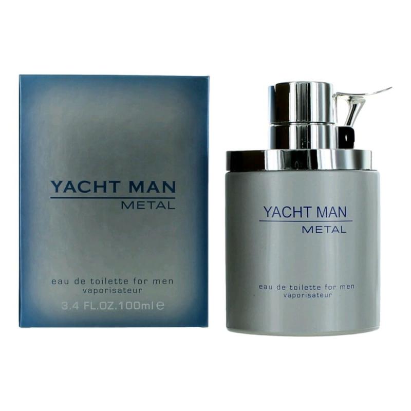 Yacht Man Metal By Myrurgia, 3.4 Oz Eau De Toilette Spray For Men