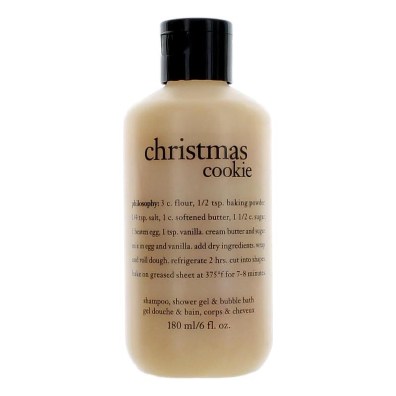 Christmas Cookie By Philosophy, 6 Oz Shampoo, Shower Gel &amp; Bubble Bath For Unisex