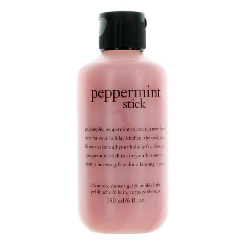 Peppermint Stick By Philosophy, 6 Oz Shampoo, Shower Gel, &amp; Bubble Bath For Unisex