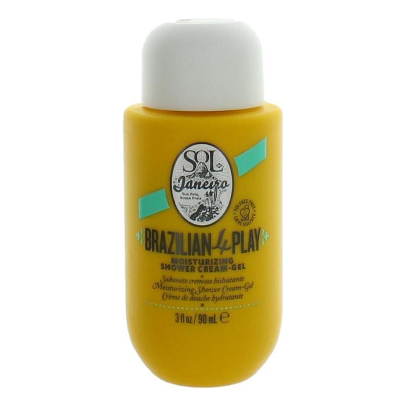 Brazilian 4 Play Moisturizing Shower Cream-Gel By Sol De Janeiro, 3 Oz Shower Gel