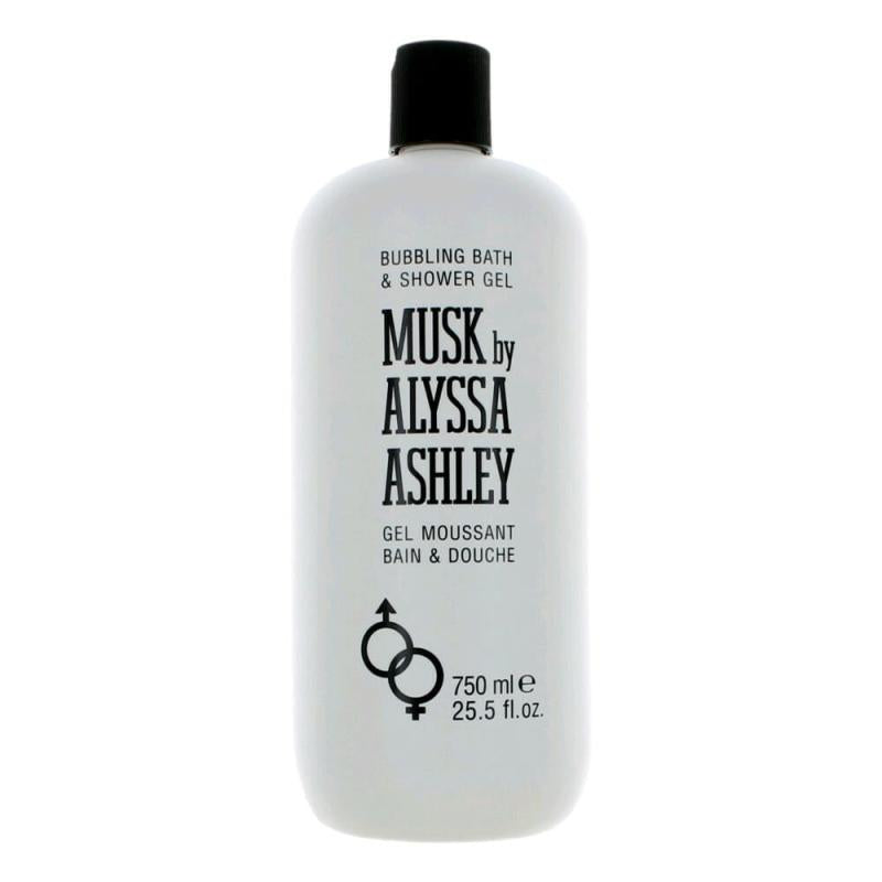 Musk By Alyssa Ashley, 25.5 Oz Bubbling Bath &amp; Shower Gel For Women