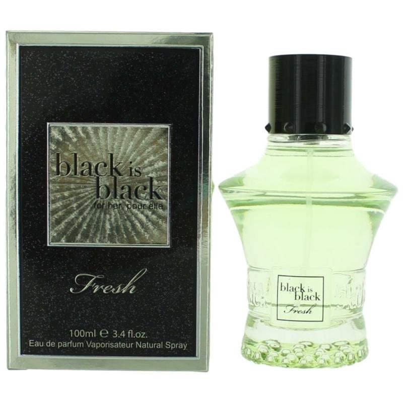 Black Is Black Fresh By Nuparfums, 3.4 Oz Eau De Parfum Spray For Women