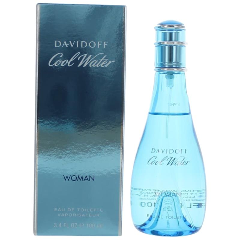 Cool Water By Davidoff, 3.4 Oz Eau De Toilette Spray For Women