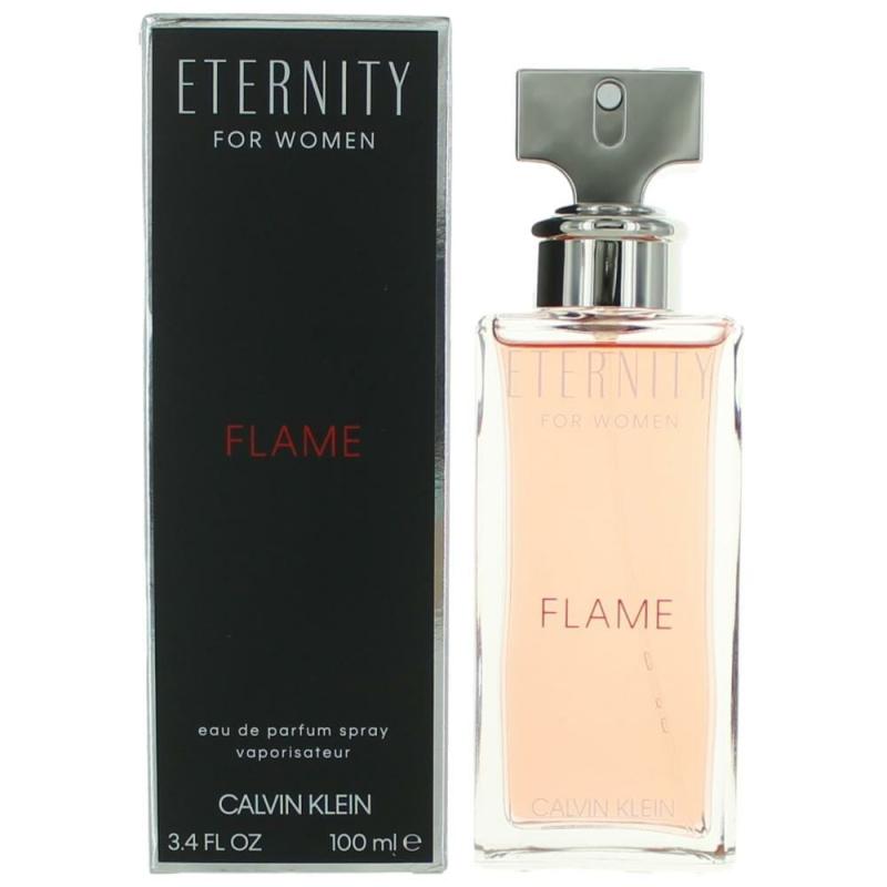 Eternity Flame By Calvin Klein, 3.4 Oz Eau De Parfum Spray For Women