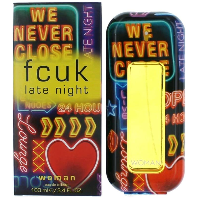 Fcuk Late Night By French Connection, 3.4 Oz Eau De Toilette Spray For Women