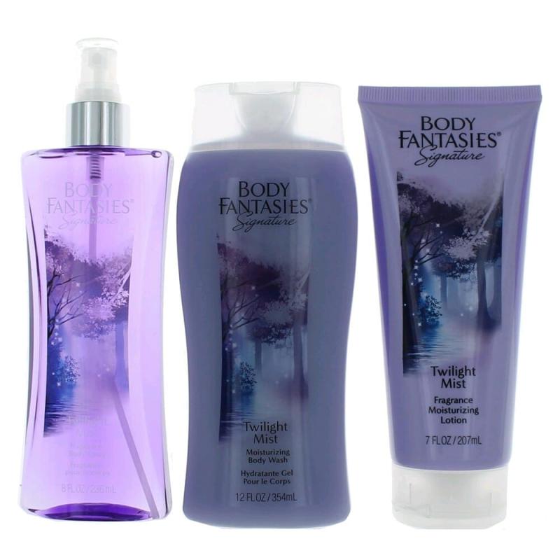 Twilight Mist By Body Fantasies, 3 Piece Set For Women