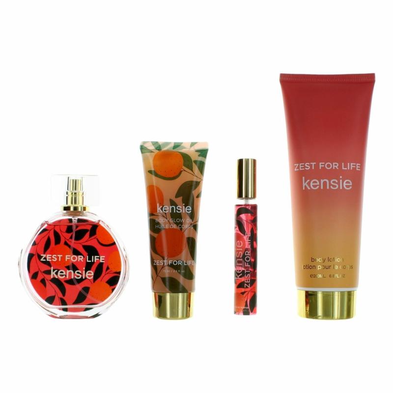 Kensie Zest For Life By Kensie, 4 Piece Gift Set For Women