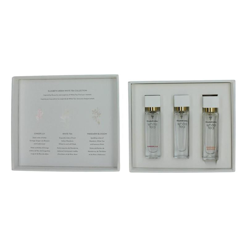 White Tea By Elizabeth Arden, 3 Piece Variety Set For Women