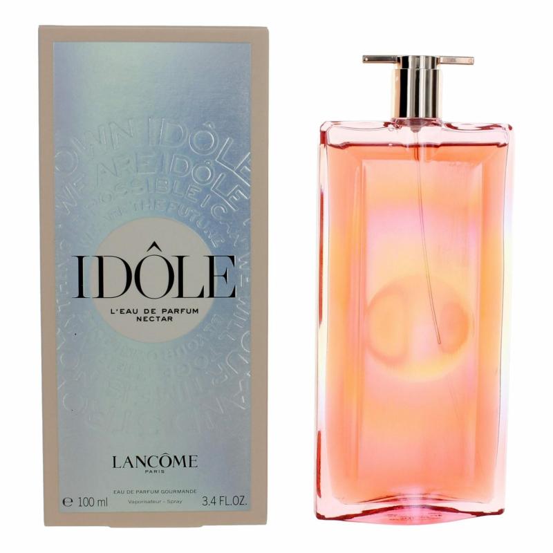 Idole L'Eau De Parfum Nectar By Lancome, 3.4 Oz Eau De Parfum Gourmande Spray For Women