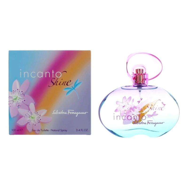 Incanto Shine By Salvatore Ferragamo, 3.4 Oz Eau De Toilette Spray For Women