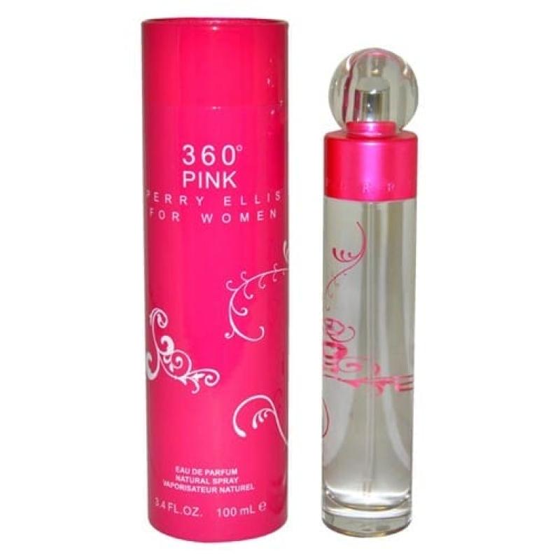 Perry Ellis 360 Pink By Perry Ellis, 3.4 Oz Eau De Parfum Spray For Women