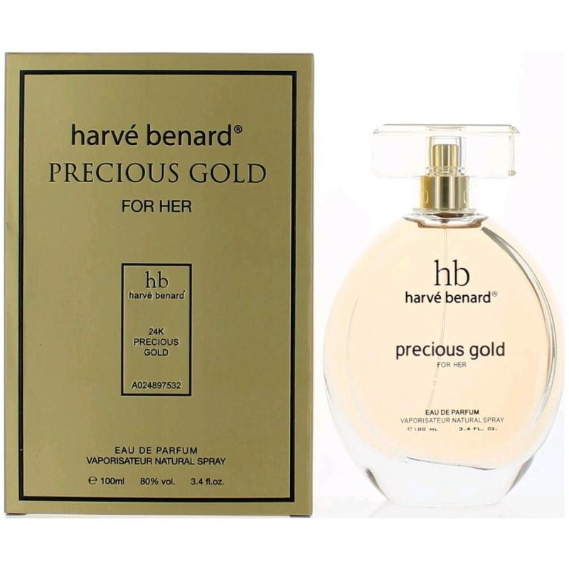 Precious Gold By Harve Bernard, 3.4 Oz Eau De Parfum Spray For Women