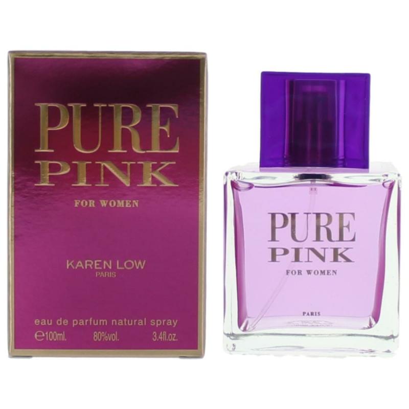 Pure Pink By Karen Low, 3.4 Oz Eau De Parfum Spray For Women