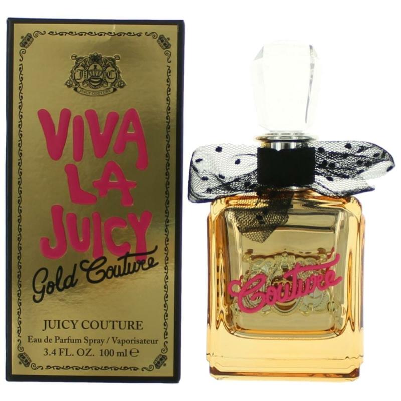 Viva La Juicy Gold Couture By Juicy Couture, 3.4 Oz Eau De Parfum Spray For Women