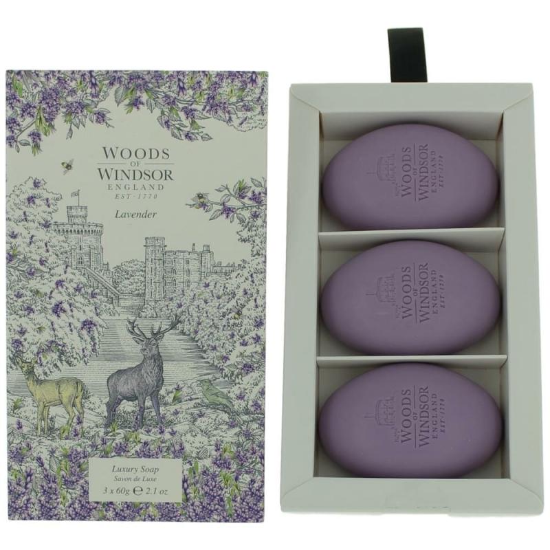 Woods Of Windsor Lavender By Woods Of Windsor, 3 X 2.1 Oz Luxury Soap For Women