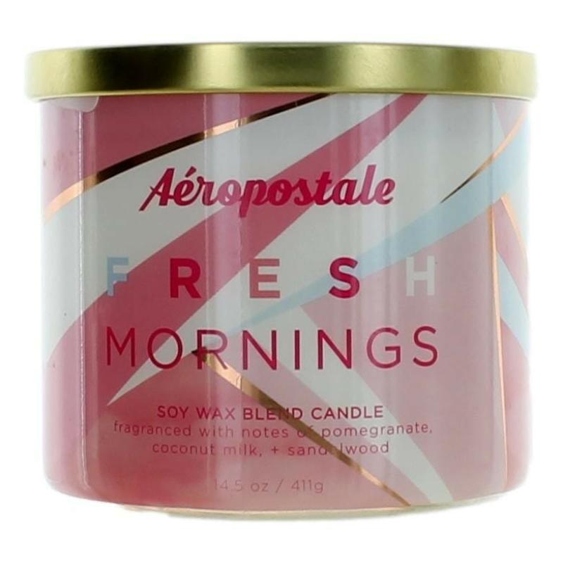 Aeropostale 14.5 Oz Soy Wax Blend 3 Wick Candle - Fresh Mornings