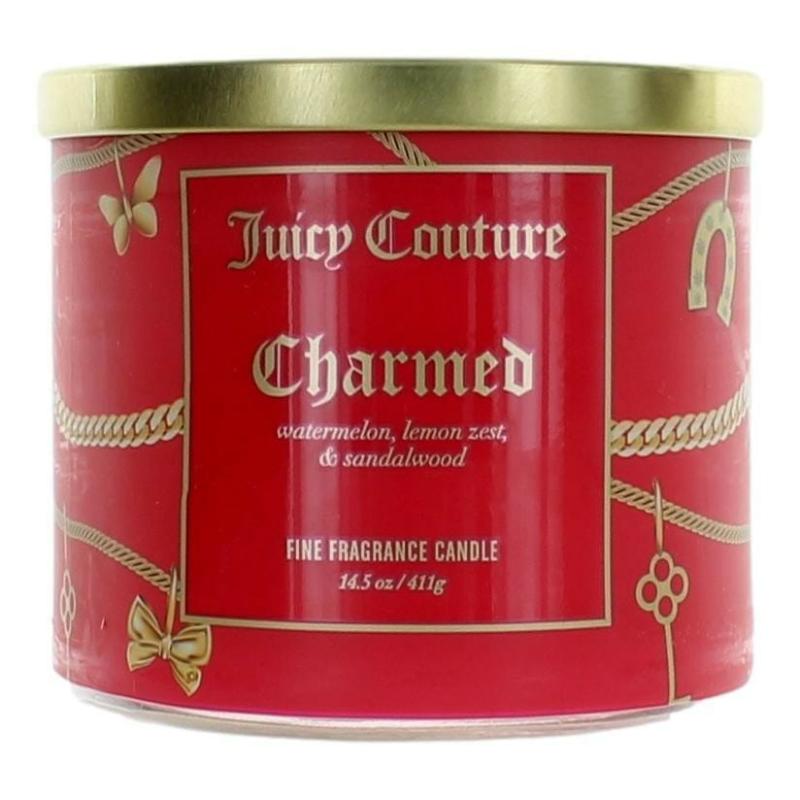 Juicy Couture 14.5 Oz Soy Wax Blend 3 Wick Candle - Charmed