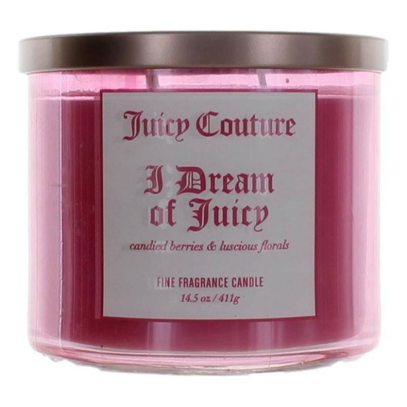 Juicy Couture 14.5 Oz Soy Wax Blend 3 Wick Candle - I Dream Of Juicy