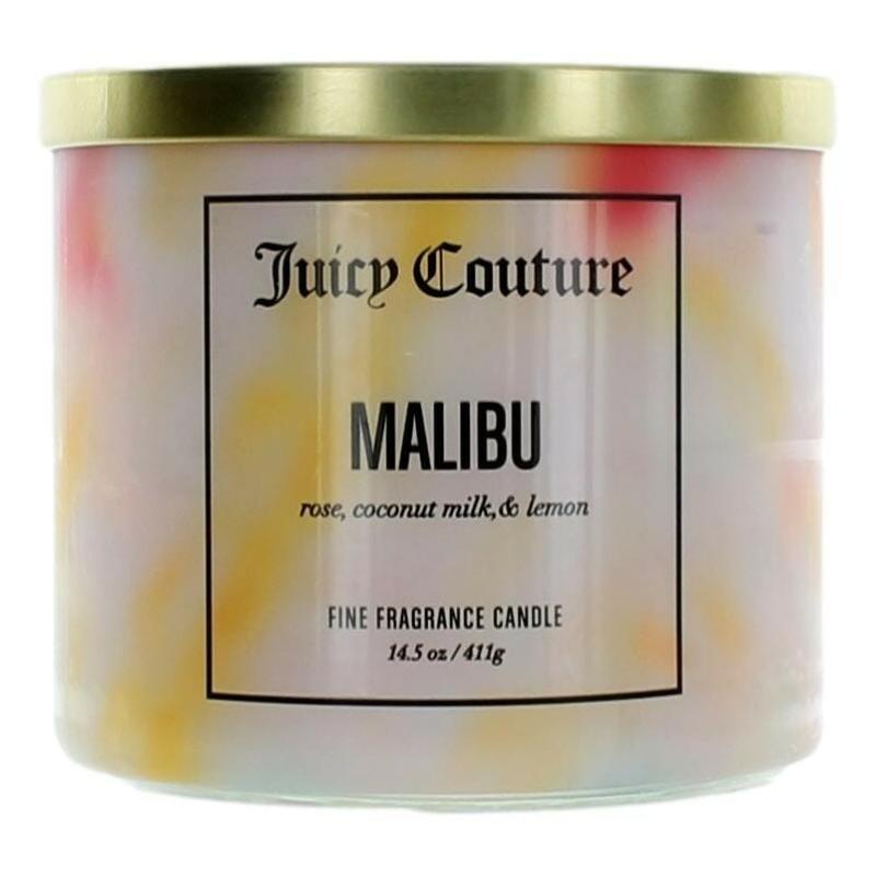 Juicy Couture 14.5 Oz Soy Wax Blend 3 Wick Candle - Malibu