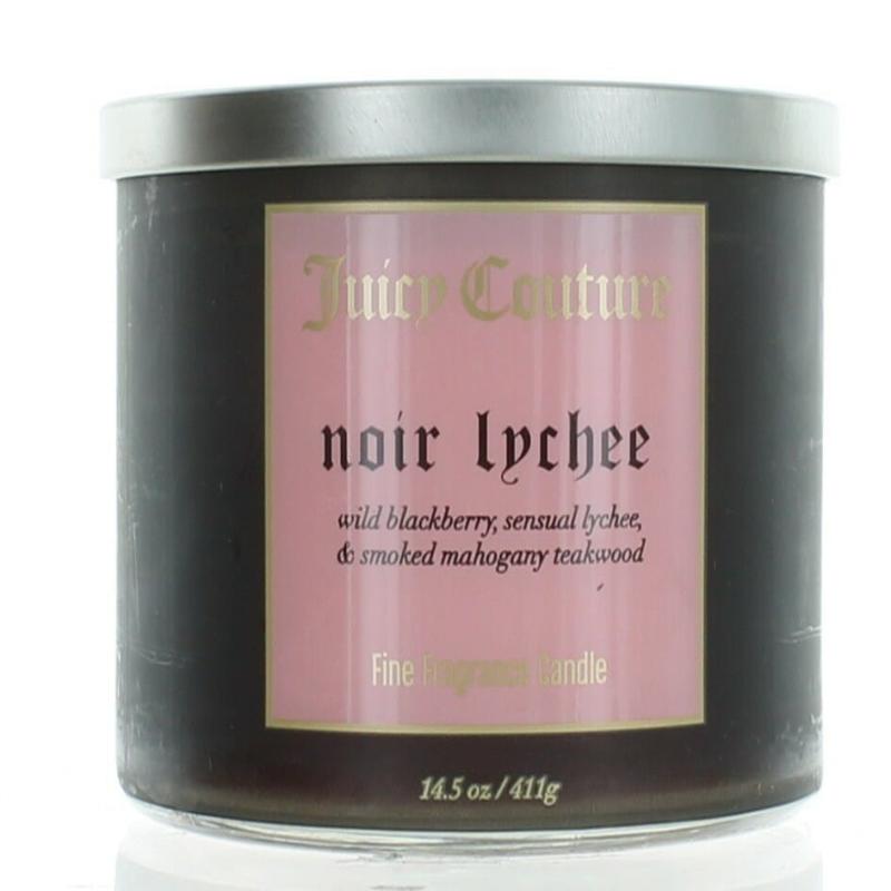 Juicy Couture 14.5 Oz Soy Wax Blend 3 Wick Candle - Noir Lychee