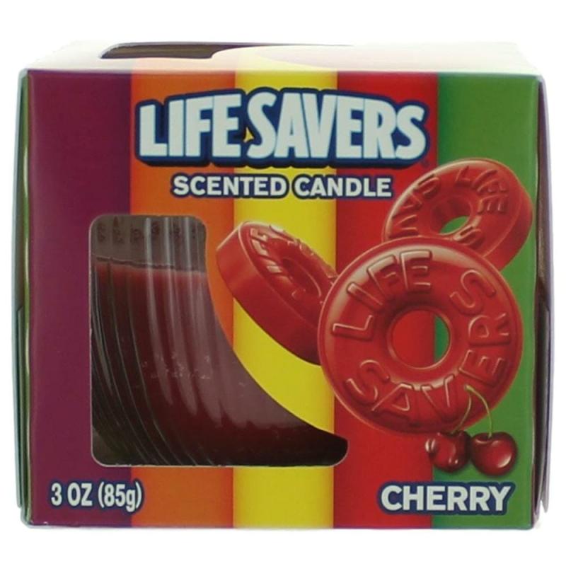 Life Savers Scented Candle 3 Oz Jar - Cherry