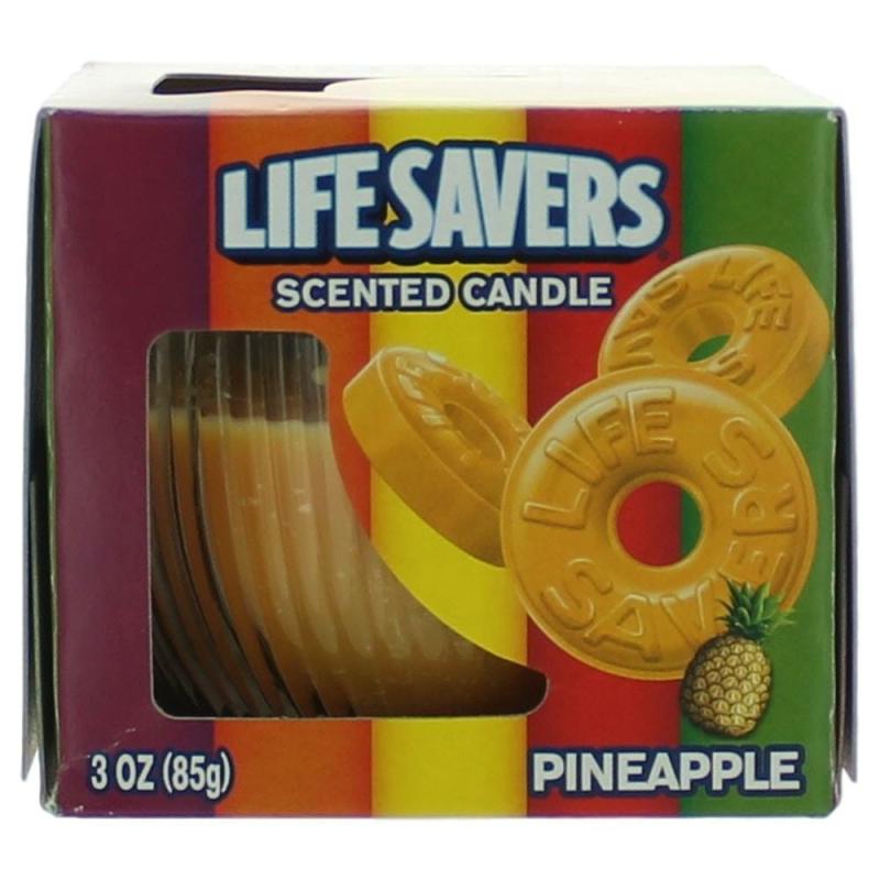 Life Savers Scented Candle 3 Oz Jar - Pineapple