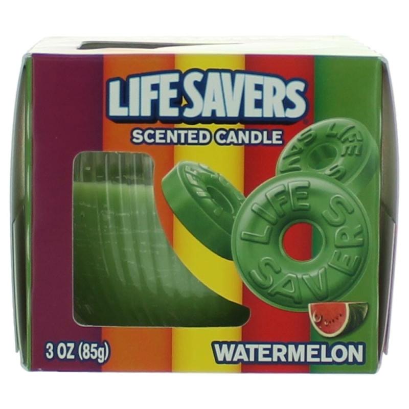 Life Savers Scented Candle 3 Oz Jar - Watermelon