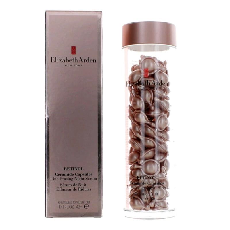 Retinol By Elizabeth Arden, 90 Ceramide Capsules Line Erasing Night Serum For Women